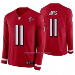 Camiseta NFL Therma Manga Larga Atlanta Falcons Julio Jones Rojo