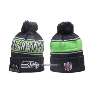 Gorro Beanie Seattle Seahawks New Era Sideline Negro Verde