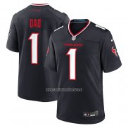 Camiseta NFL Game Houston Texans Number 1 Dad Azul2