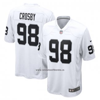 Camiseta NFL Game Las Vegas Raiders Maxx Crosby Blanco