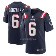 Camiseta NFL Game New England Patriots Christian Gonzalez Azul