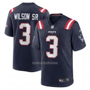 Camiseta NFL Game New England Patriots Mack Wilson SR Azul