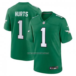 Camiseta NFL Game Philadelphia Eagles Jalen Hurts Alterno Verde