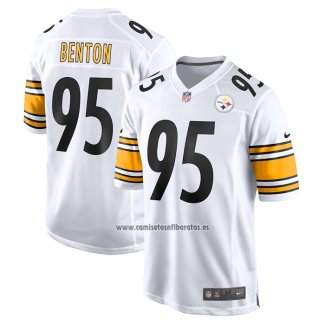 Camiseta NFL Game Pittsburgh Steelers Keeanu Benton Blanco