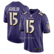 Camiseta NFL Game Baltimore Ravens Nelson Agholor Violeta