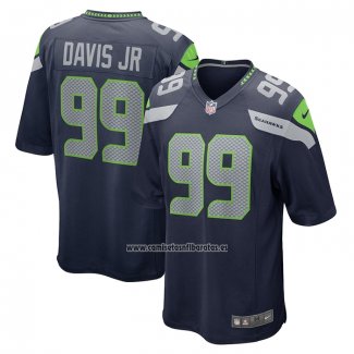 Camiseta NFL Game Seattle Seahawks Carl Davis Jr. Azul