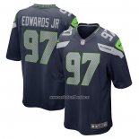 Camiseta NFL Game Seattle Seahawks Mario Edwards Jr. Azul