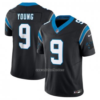 Camiseta NFL Limited Carolina Panthers Bryce Young Vapor F.U.S.E. Negro